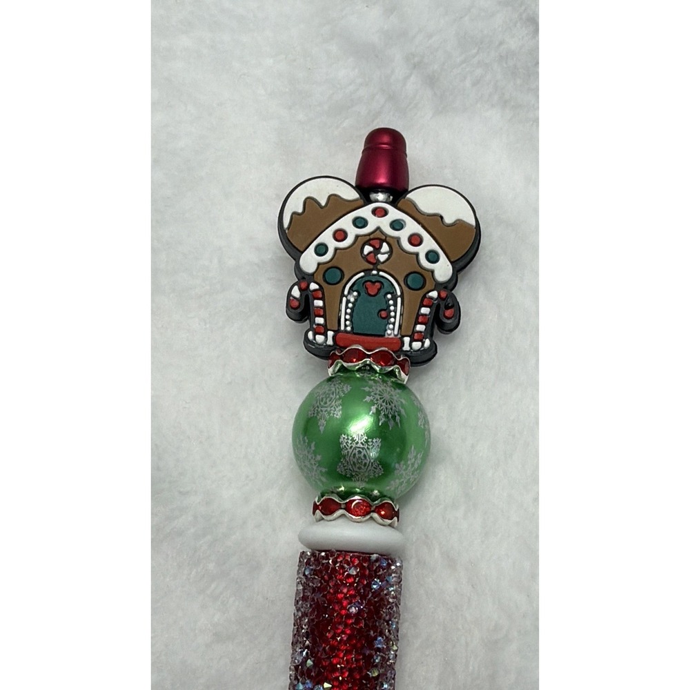 Mickey Mouse Gingerbread House Pen Journaling Cute Stocking Stuffer W/Gift Bag